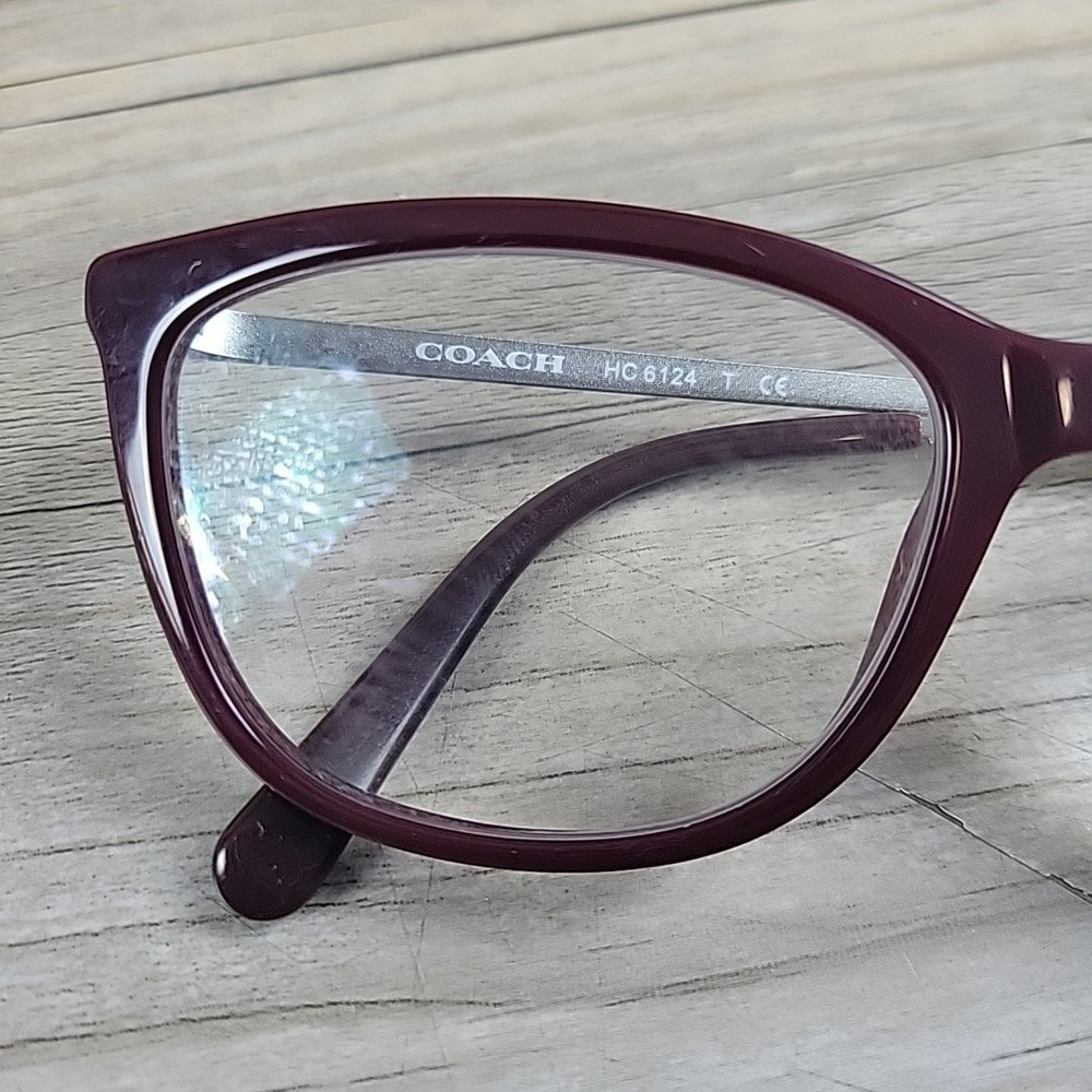 Coach Eyeglasses HC6124 5509 Solid Oxblood Metal Size 53-17-140 FRAMES ONLY - Picture 12 of 14